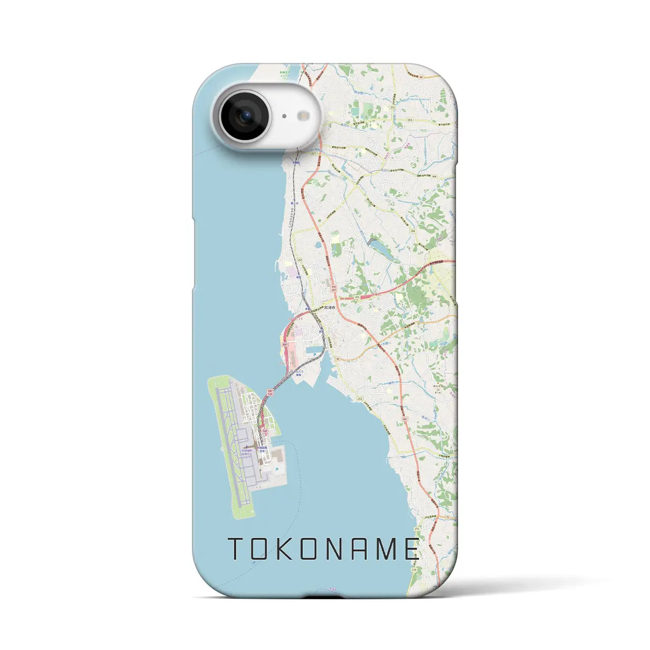 【常滑(愛知県)】地図柄iPhoneケース(バックカバータイプ)