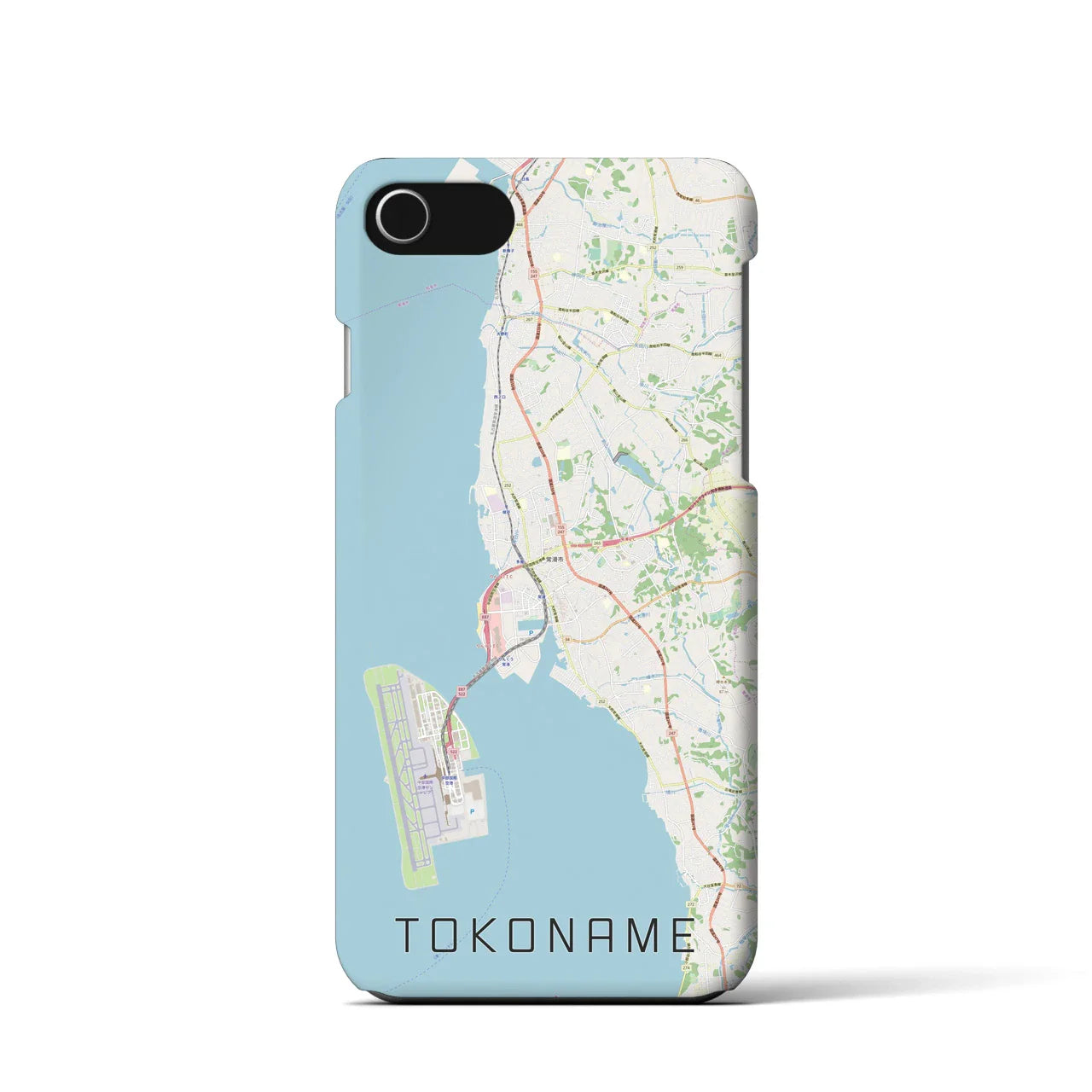 【常滑(愛知県)】地図柄iPhoneケース(バックカバータイプ)