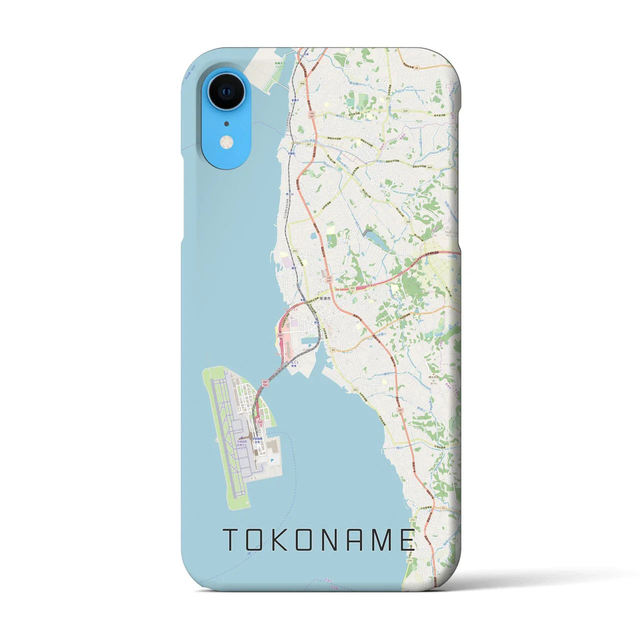 【常滑(愛知県)】地図柄iPhoneケース(バックカバータイプ)