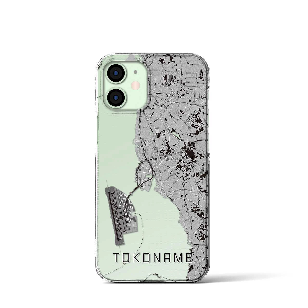 【常滑(愛知県)】地図柄iPhoneケース(クリアタイプ)