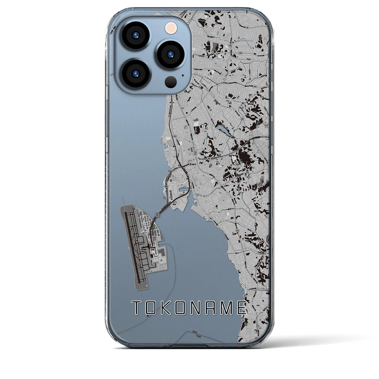 【常滑(愛知県)】地図柄iPhoneケース(クリアタイプ)