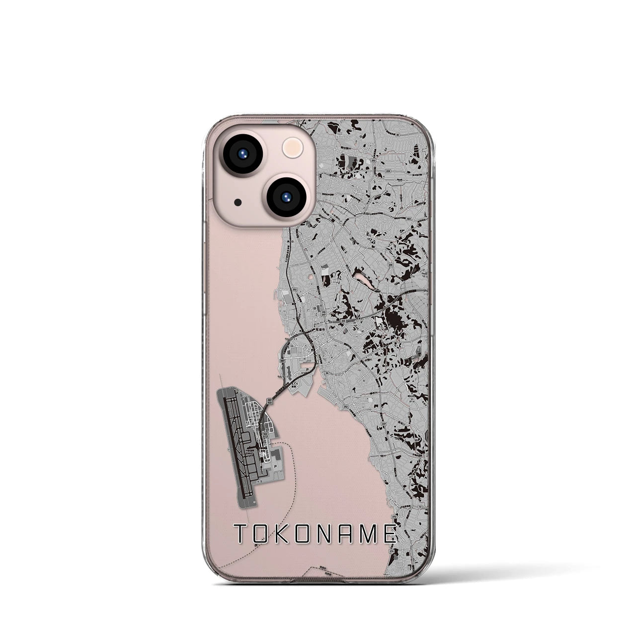 【常滑(愛知県)】地図柄iPhoneケース(クリアタイプ)