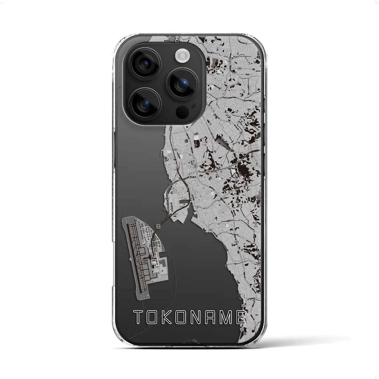 【常滑(愛知県)】地図柄iPhoneケース(クリアタイプ)