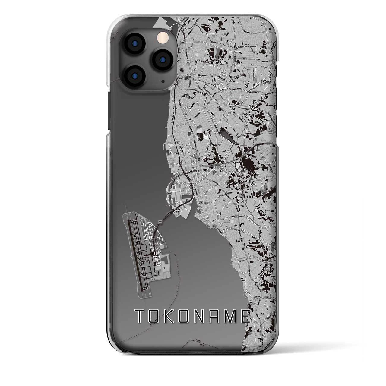 【常滑(愛知県)】地図柄iPhoneケース(クリアタイプ)