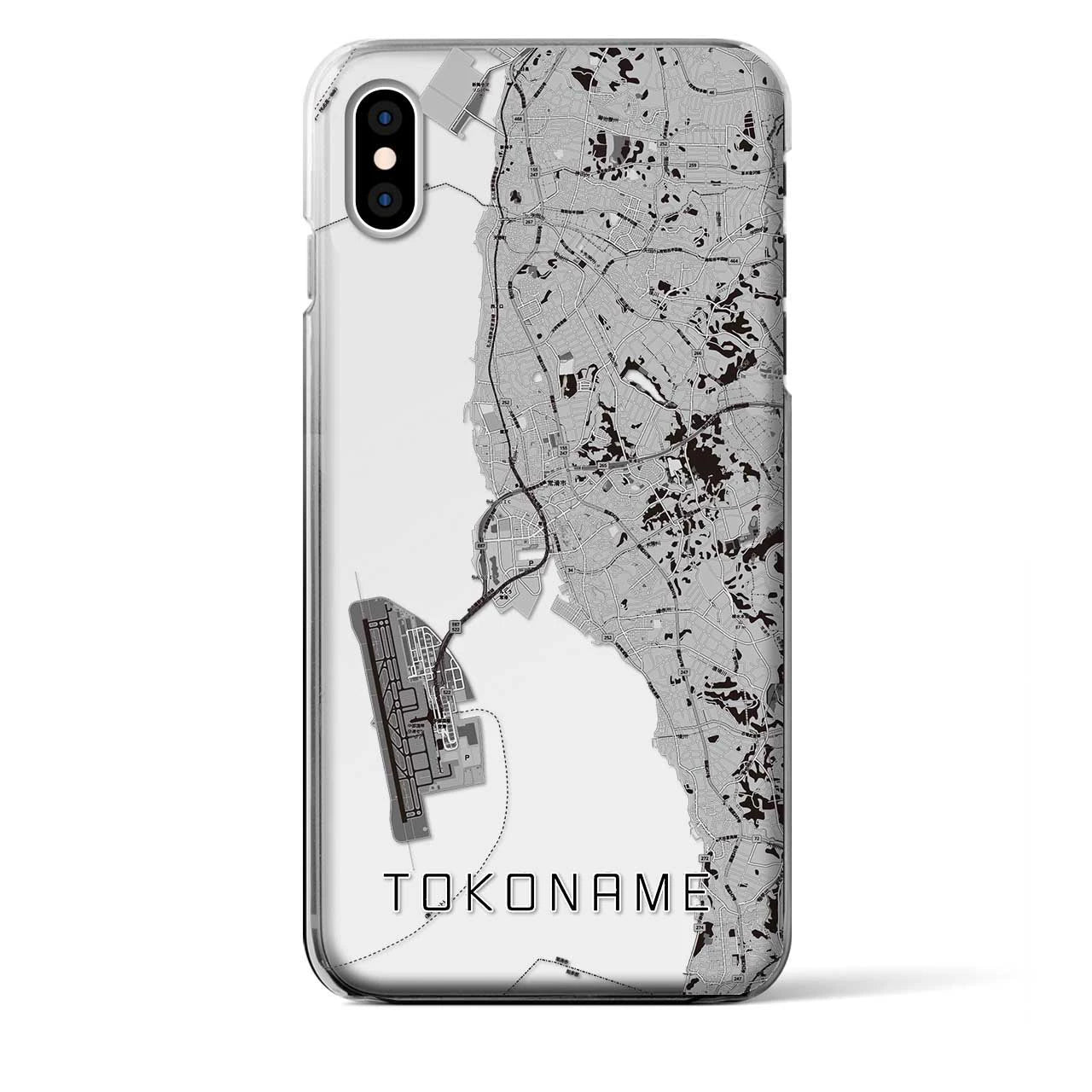 【常滑(愛知県)】地図柄iPhoneケース(クリアタイプ)