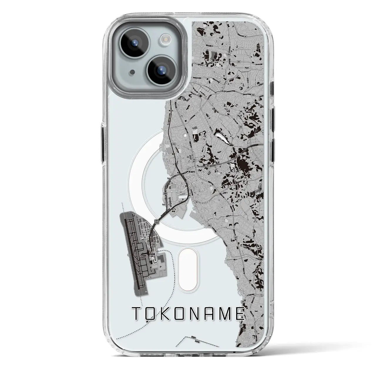 【常滑(愛知県)】地図柄iPhoneケース(MagSafeタイプ)