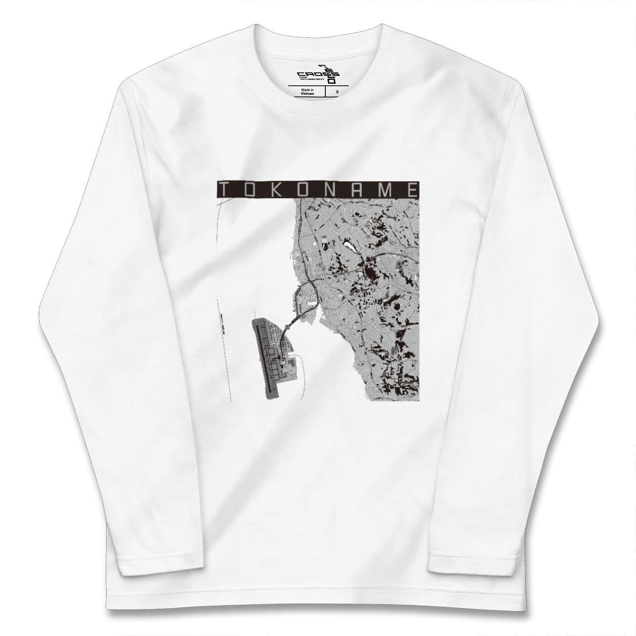 【常滑(愛知県)】地図柄ロングスリーブTシャツ