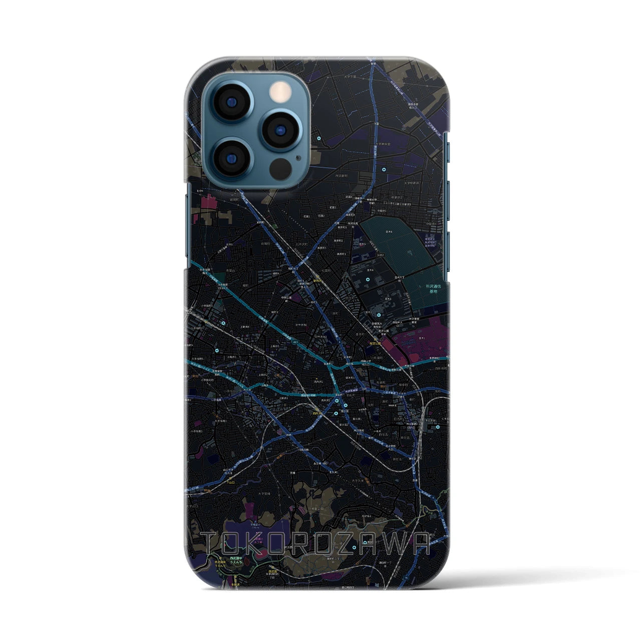 【所沢2(埼玉県)】地図柄iPhoneケース(バックカバータイプ)