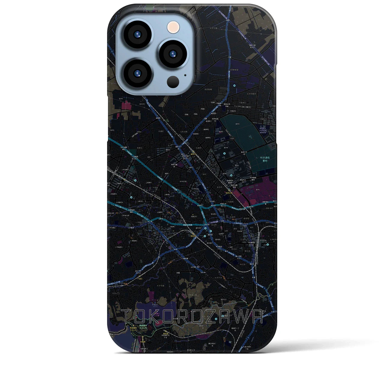 【所沢2(埼玉県)】地図柄iPhoneケース(バックカバータイプ)