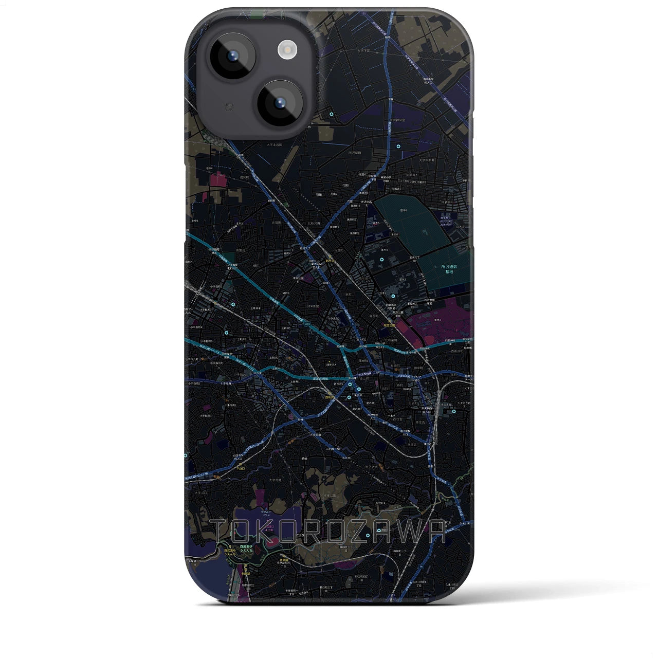 【所沢2(埼玉県)】地図柄iPhoneケース(バックカバータイプ)