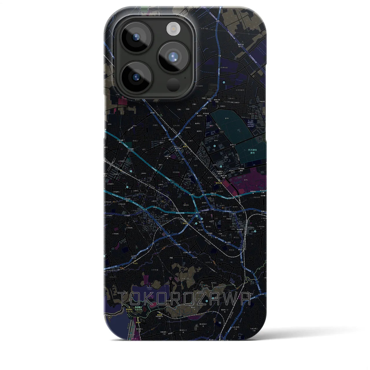 【所沢2(埼玉県)】地図柄iPhoneケース(バックカバータイプ)