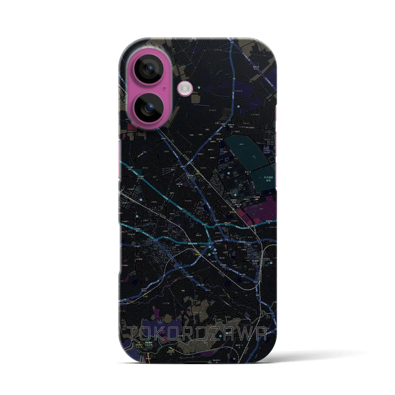 【所沢2(埼玉県)】地図柄iPhoneケース(バックカバータイプ)