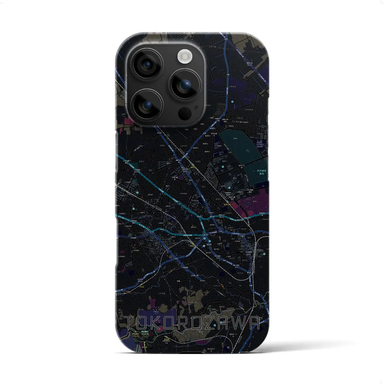 【所沢2(埼玉県)】地図柄iPhoneケース(バックカバータイプ)