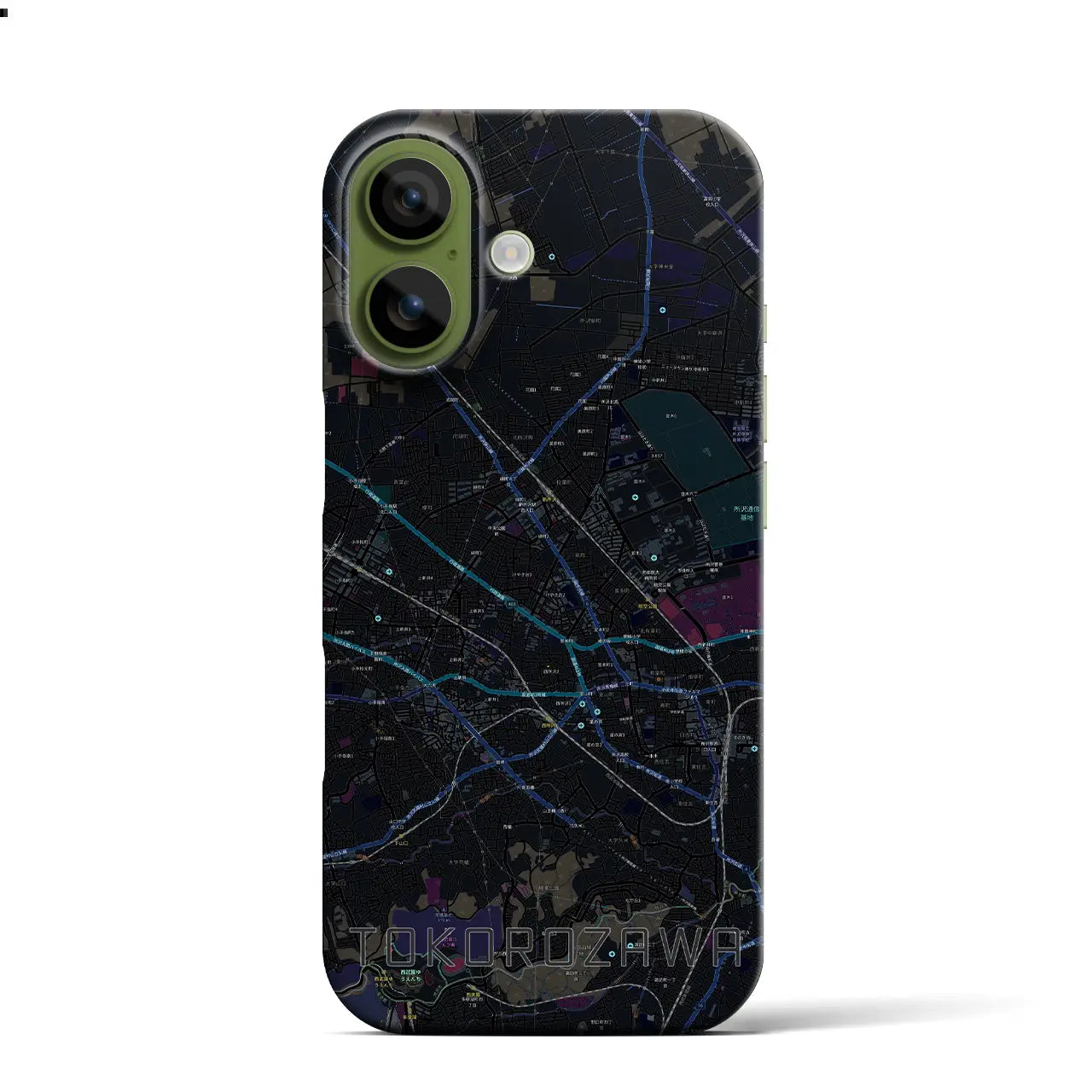 【所沢2(埼玉県)】地図柄iPhoneケース(バックカバータイプ)