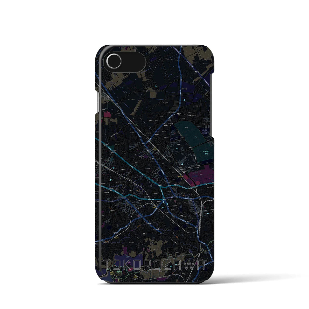 【所沢2(埼玉県)】地図柄iPhoneケース(バックカバータイプ)