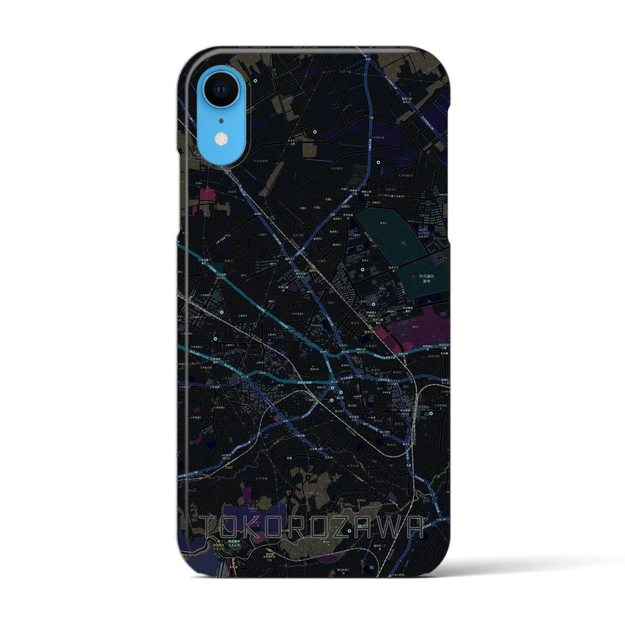 【所沢2(埼玉県)】地図柄iPhoneケース(バックカバータイプ)
