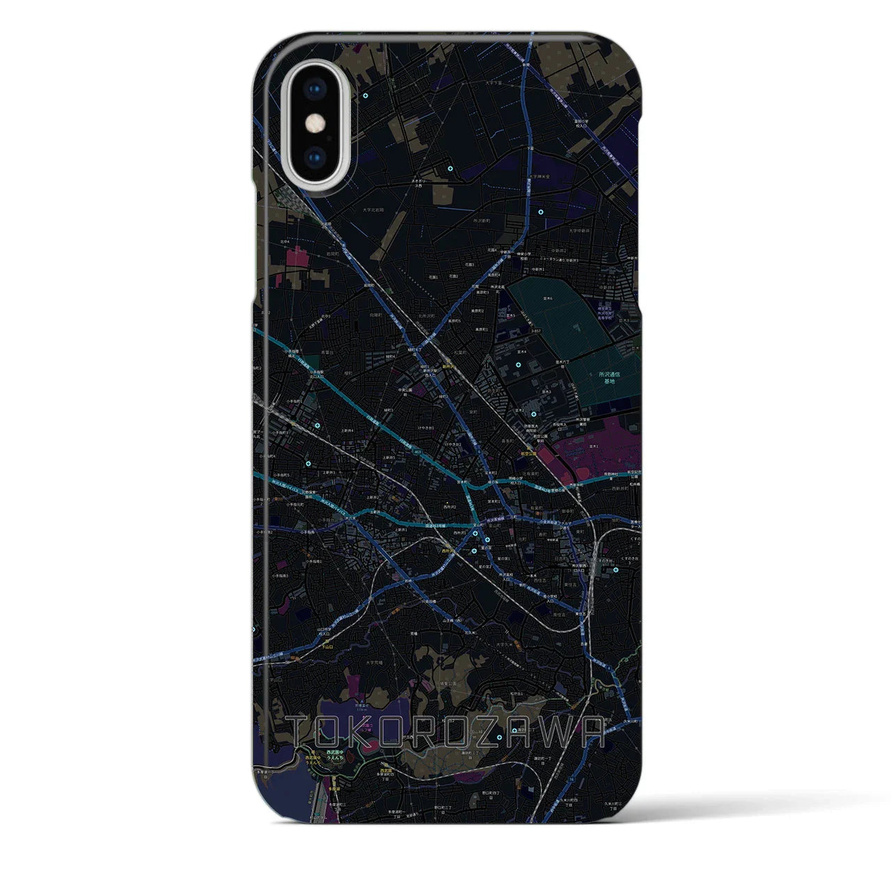 【所沢2(埼玉県)】地図柄iPhoneケース(バックカバータイプ)