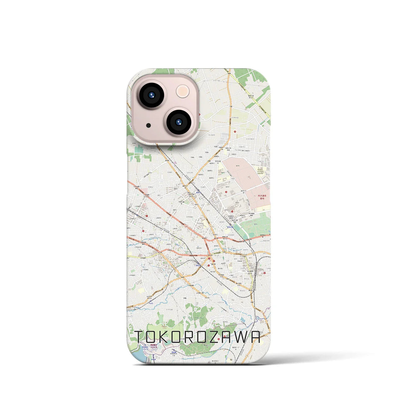 【所沢2(埼玉県)】地図柄iPhoneケース(バックカバータイプ)