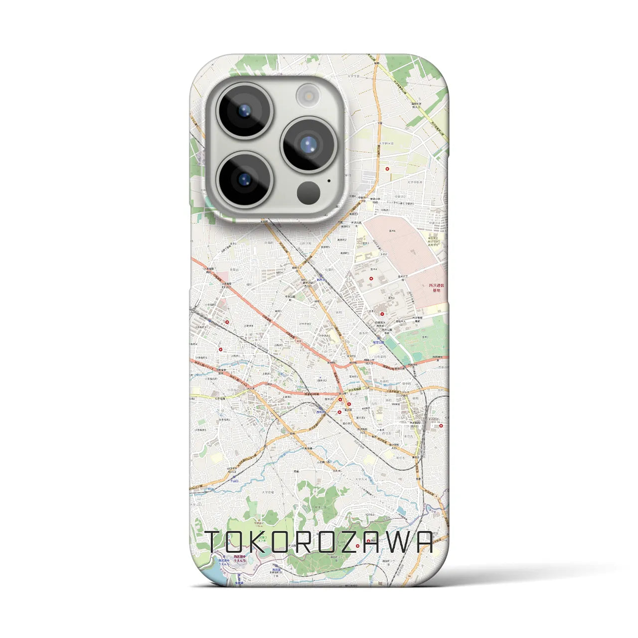 【所沢2(埼玉県)】地図柄iPhoneケース(バックカバータイプ)