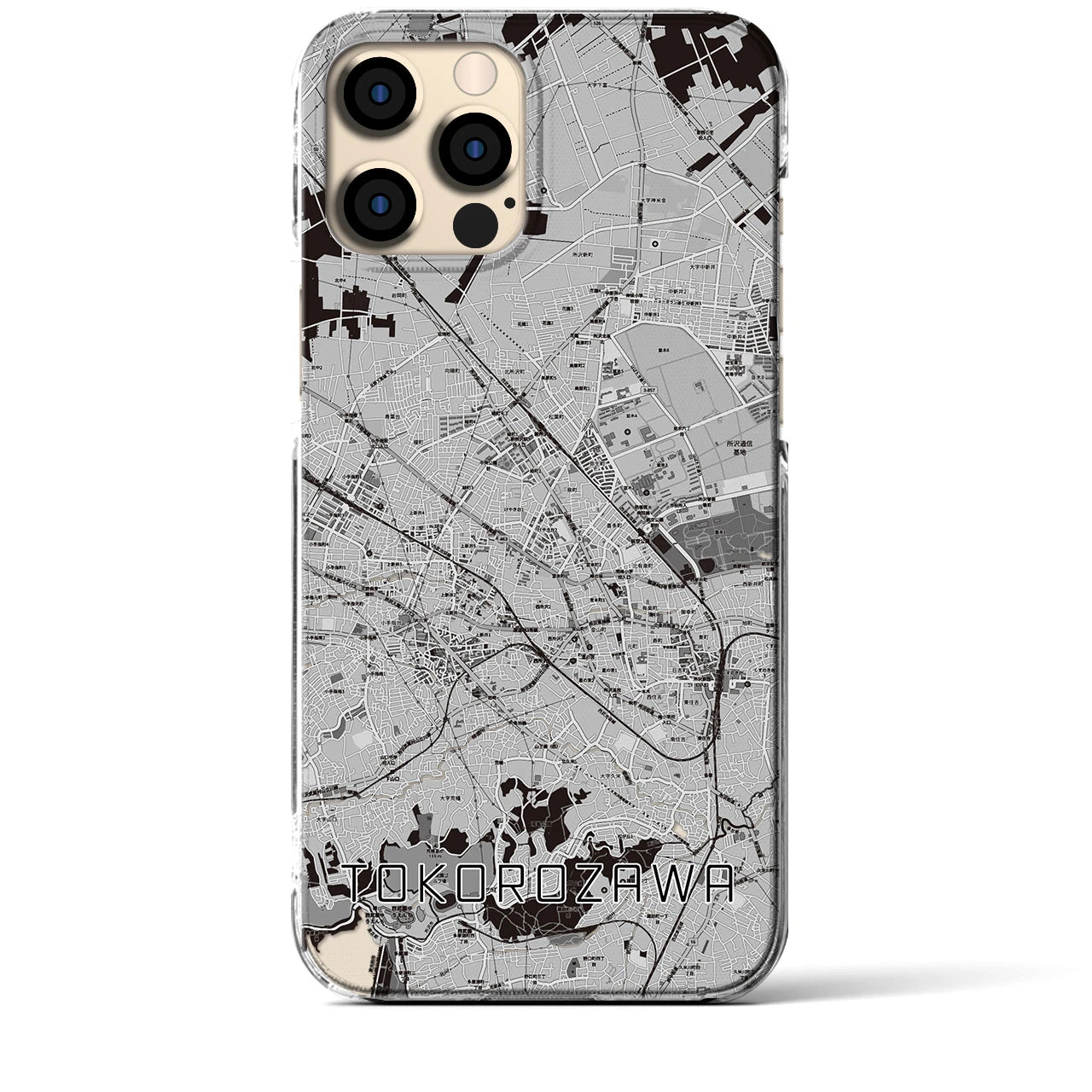 【所沢2(埼玉県)】地図柄iPhoneケース(クリアタイプ)