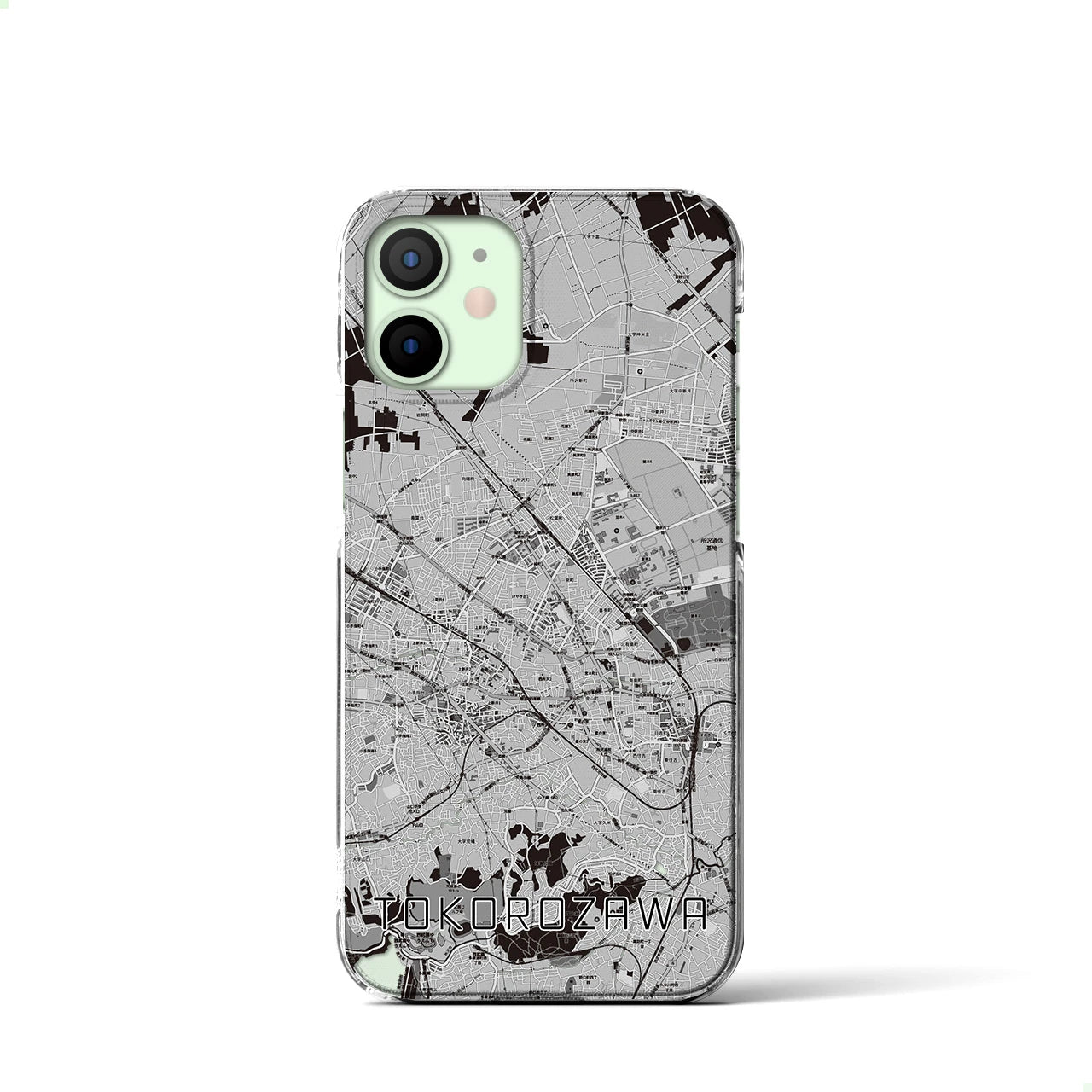 【所沢2(埼玉県)】地図柄iPhoneケース(クリアタイプ)