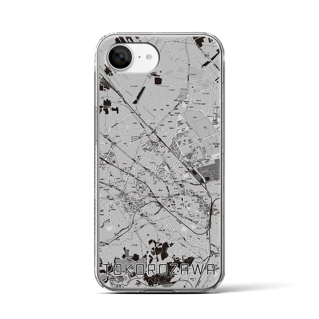 【所沢2(埼玉県)】地図柄iPhoneケース(クリアタイプ)