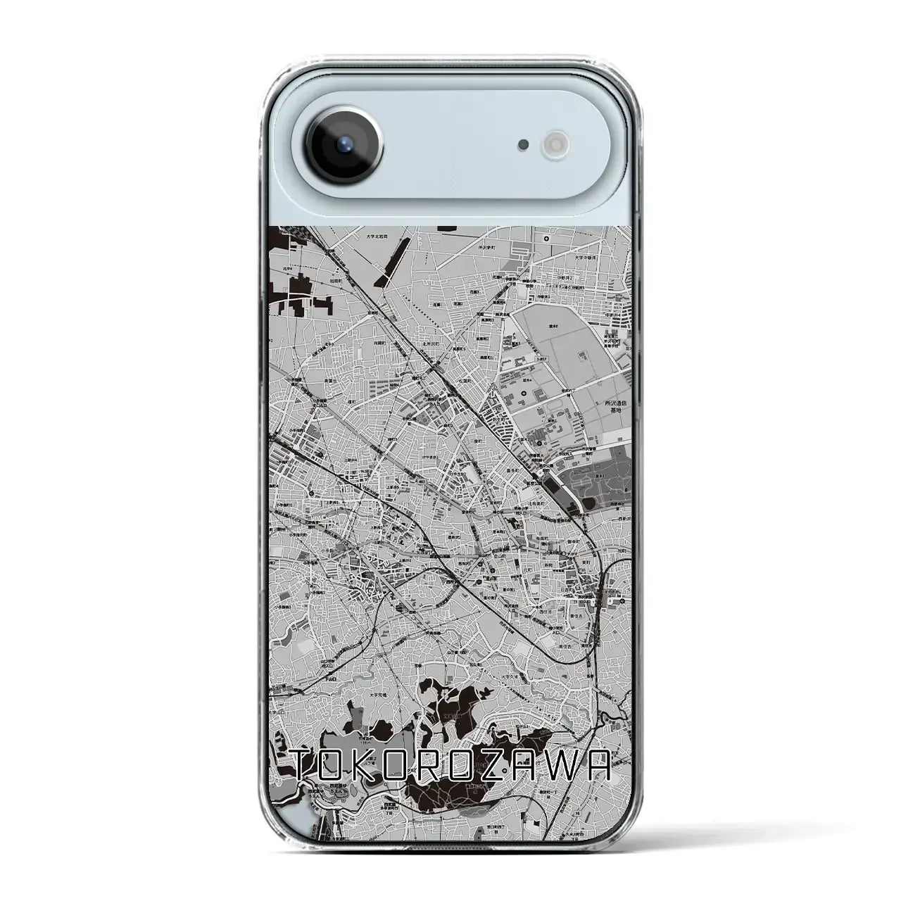 【所沢2(埼玉県)】地図柄iPhoneケース(クリアタイプ)