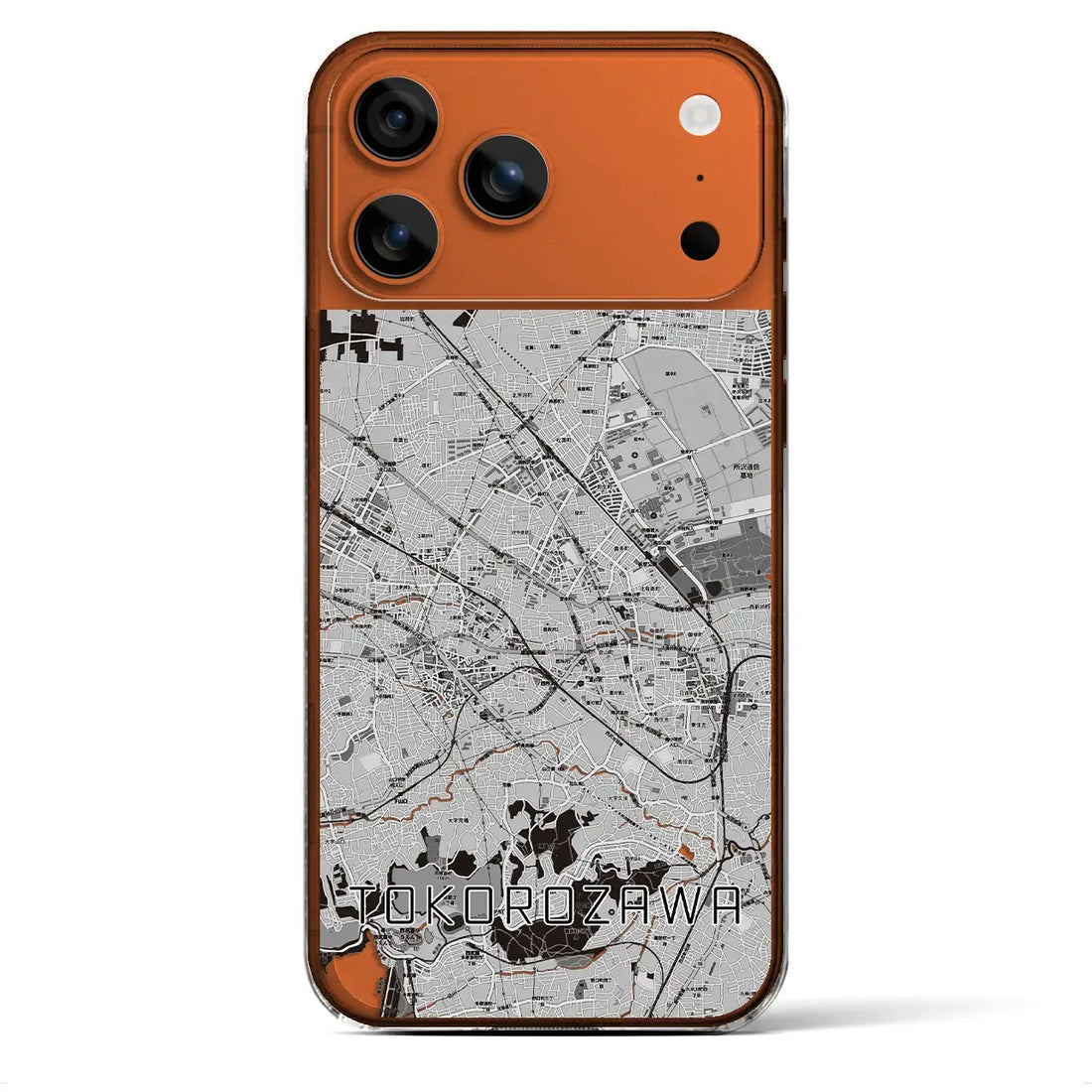 【所沢2(埼玉県)】地図柄iPhoneケース(クリアタイプ)