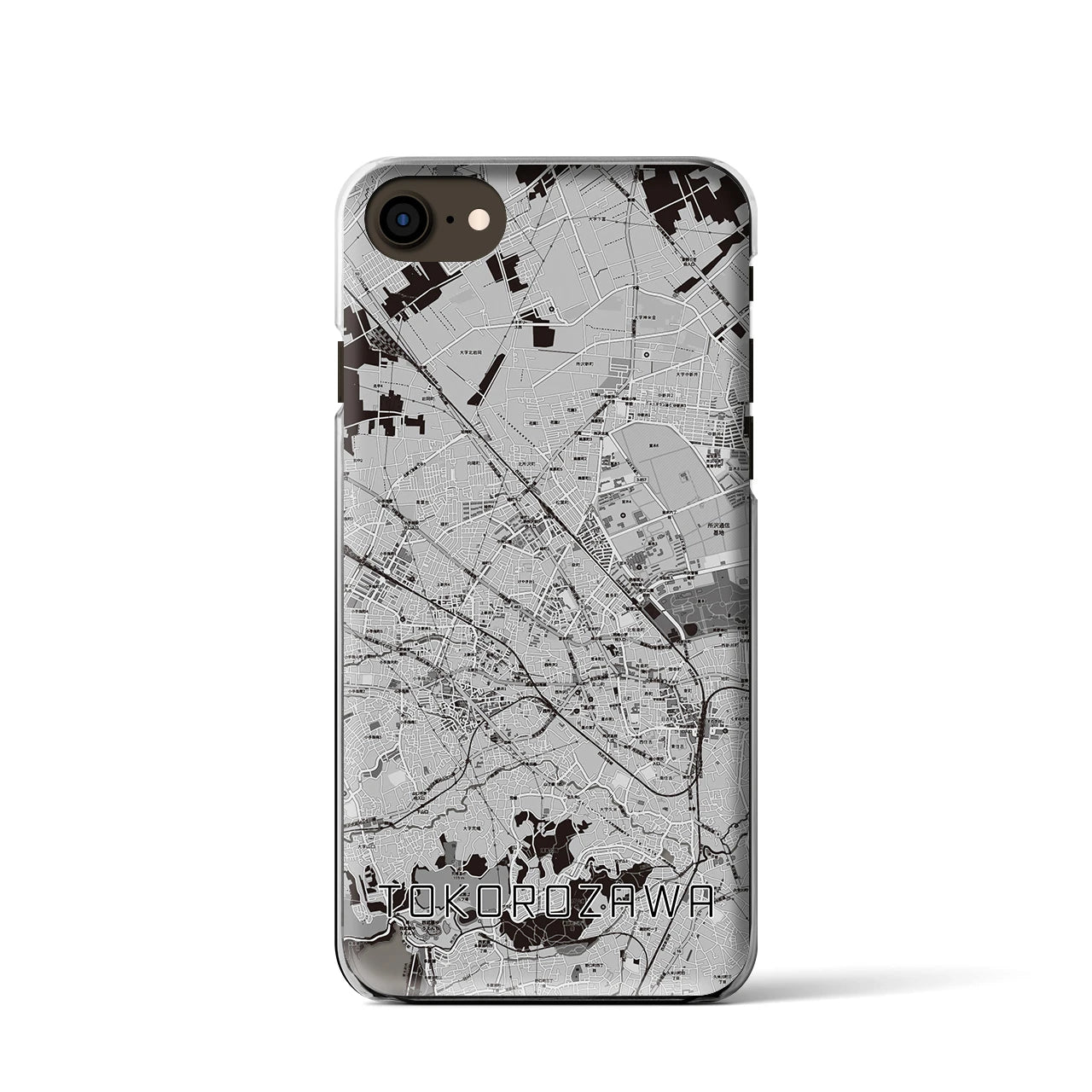 【所沢2(埼玉県)】地図柄iPhoneケース(クリアタイプ)