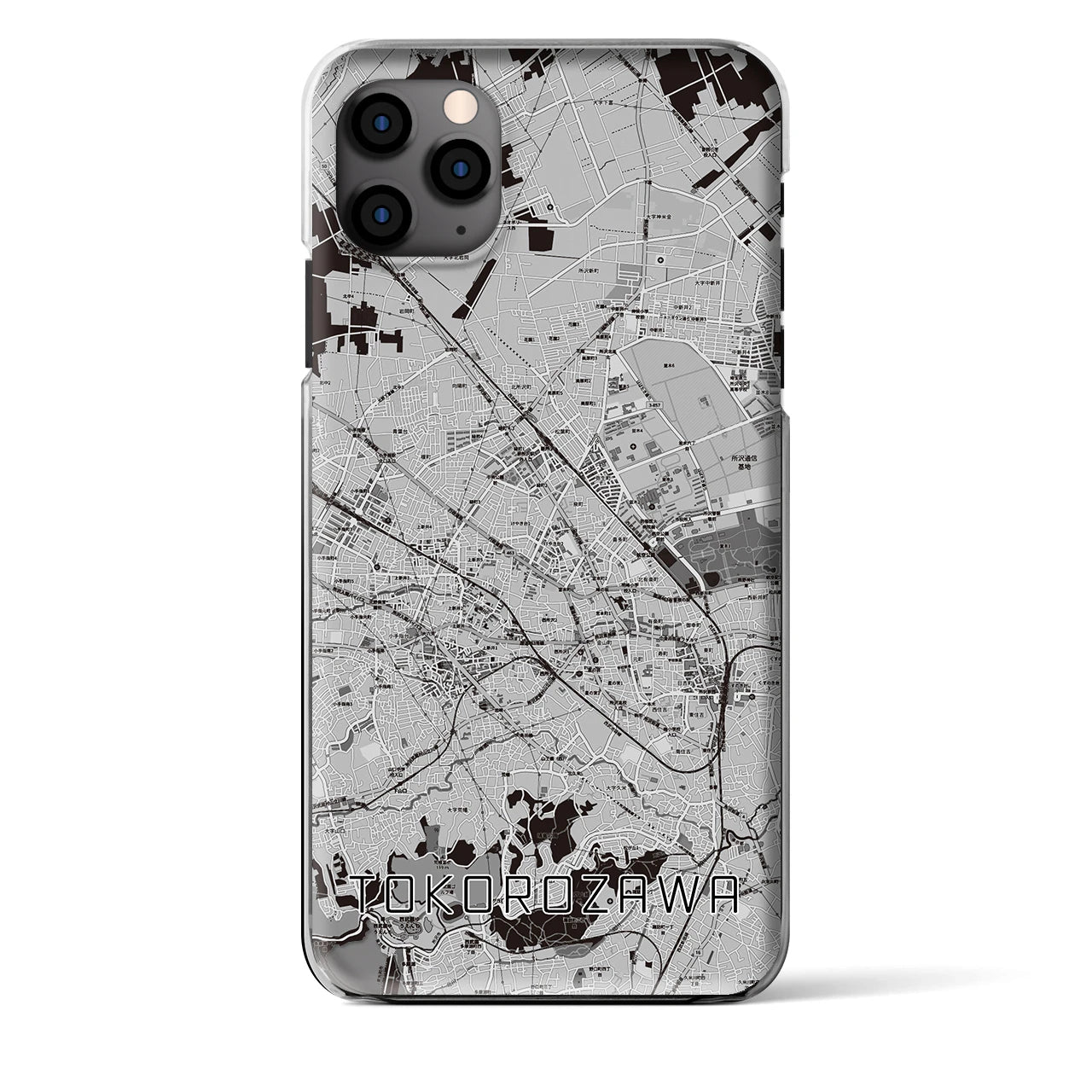 【所沢2(埼玉県)】地図柄iPhoneケース(クリアタイプ)