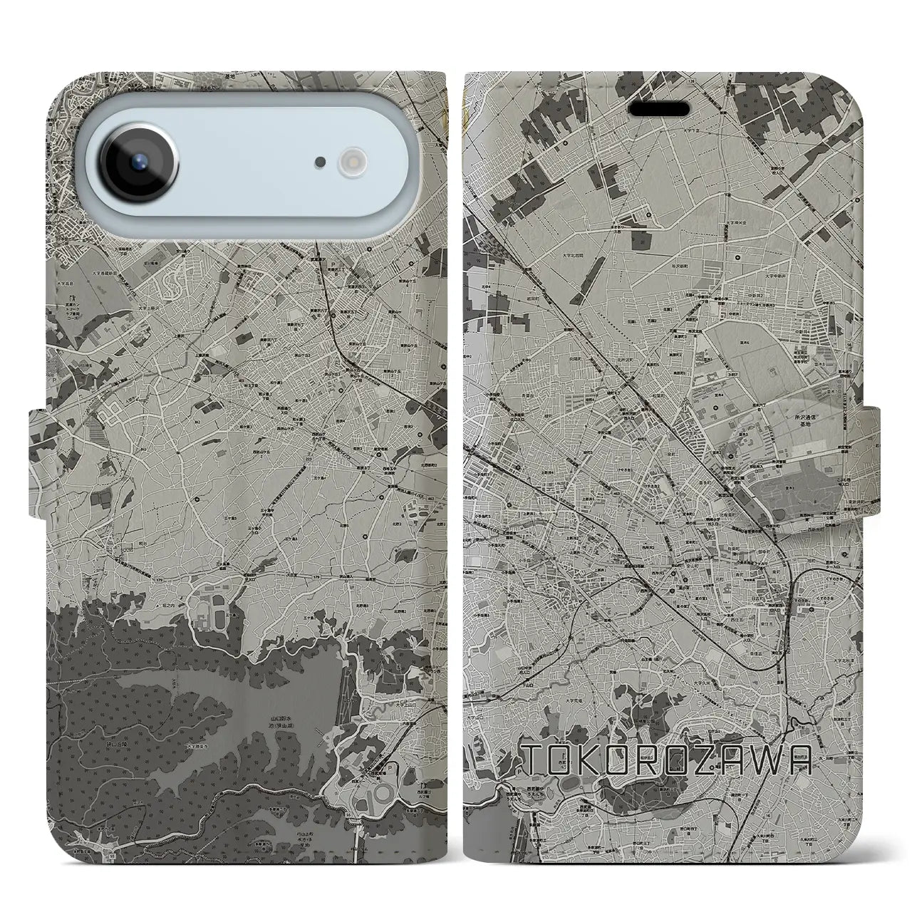 【所沢2(埼玉県)】地図柄iPhoneケース(手帳タイプ)