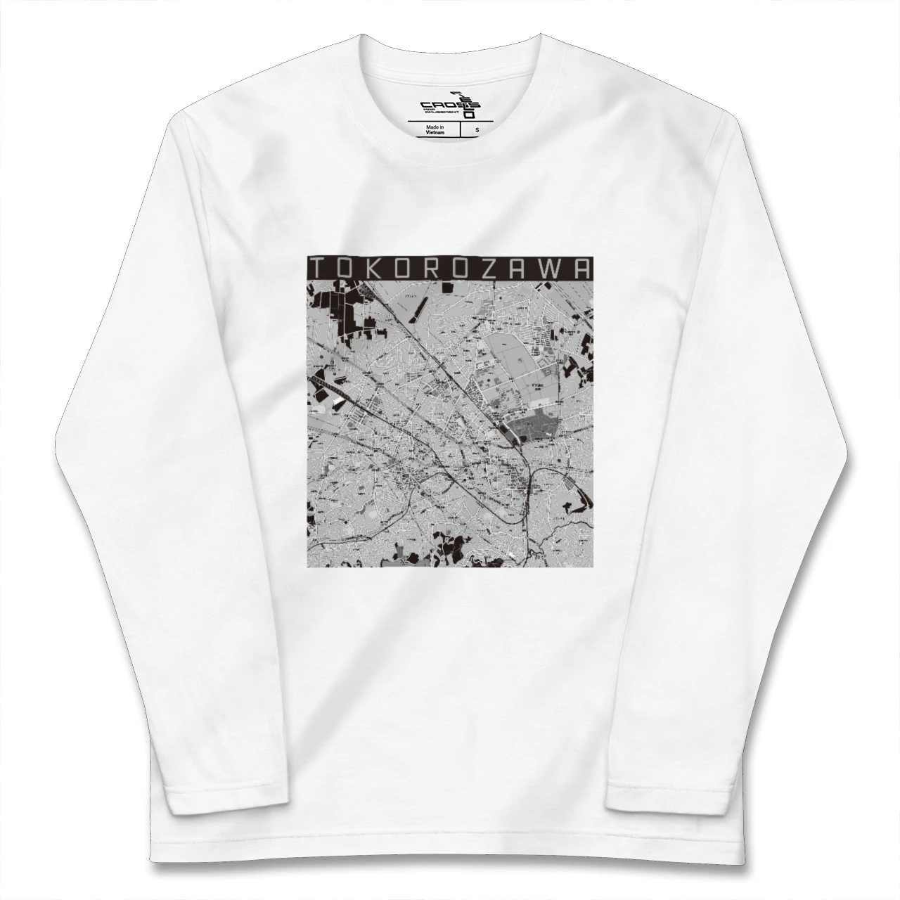 【所沢2(埼玉県)】地図柄ロングスリーブTシャツ