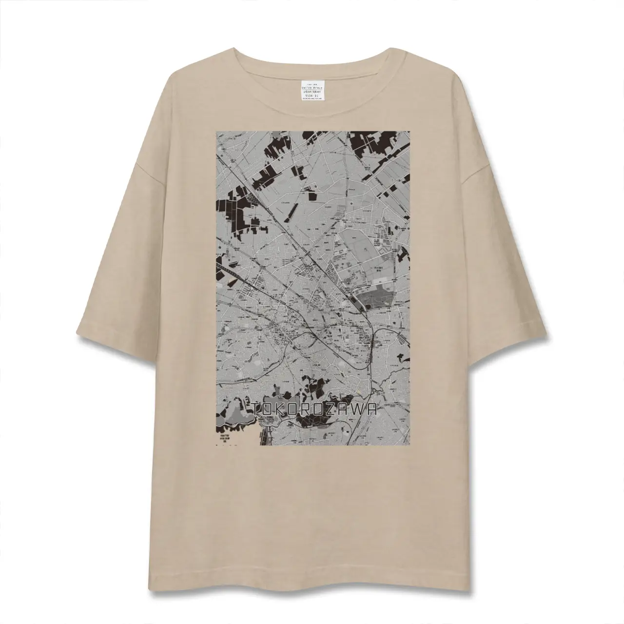 【所沢2(埼玉県)】地図柄ビッグシルエットTシャツ