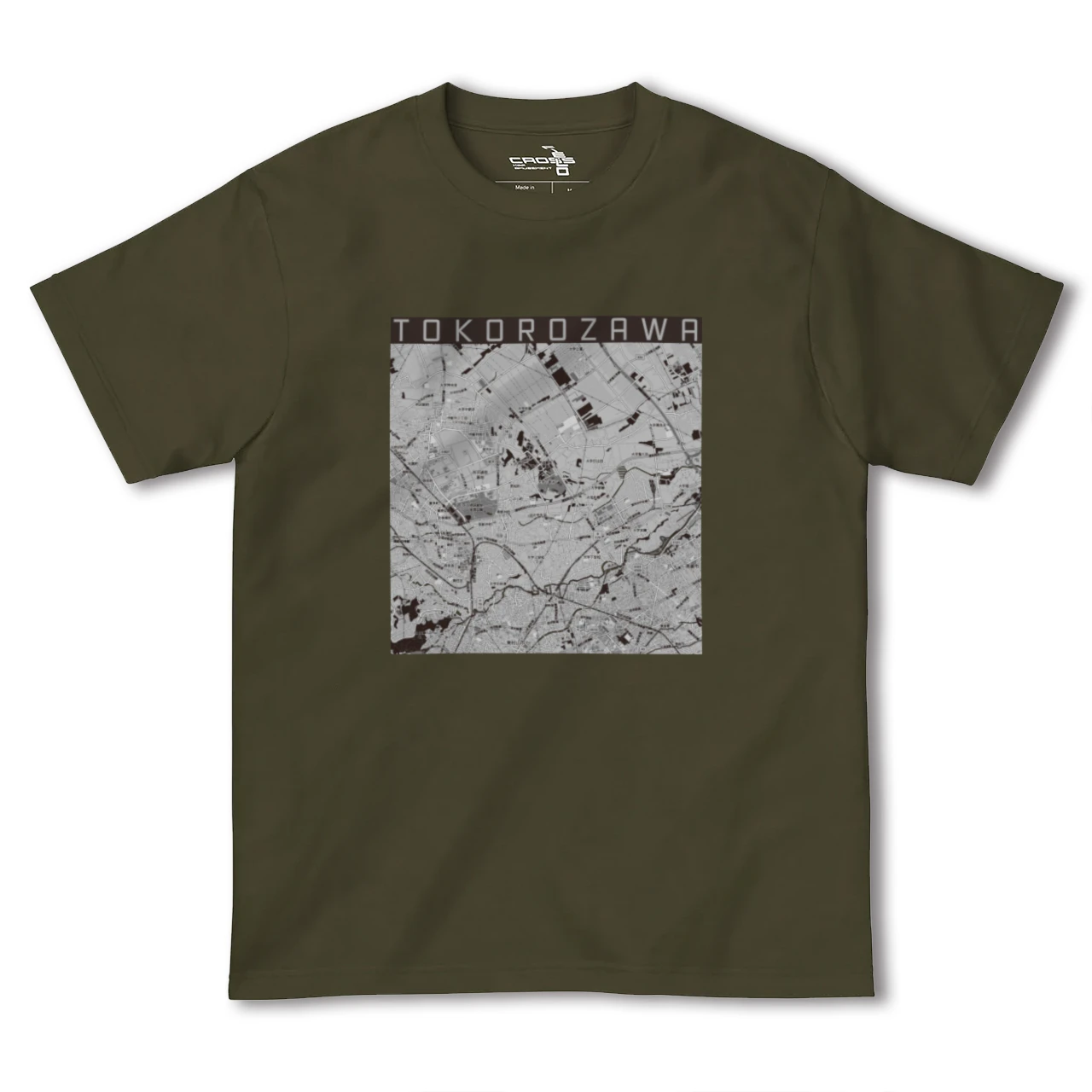 【所沢3(埼玉県)】地図柄ヘビーウェイトTシャツ