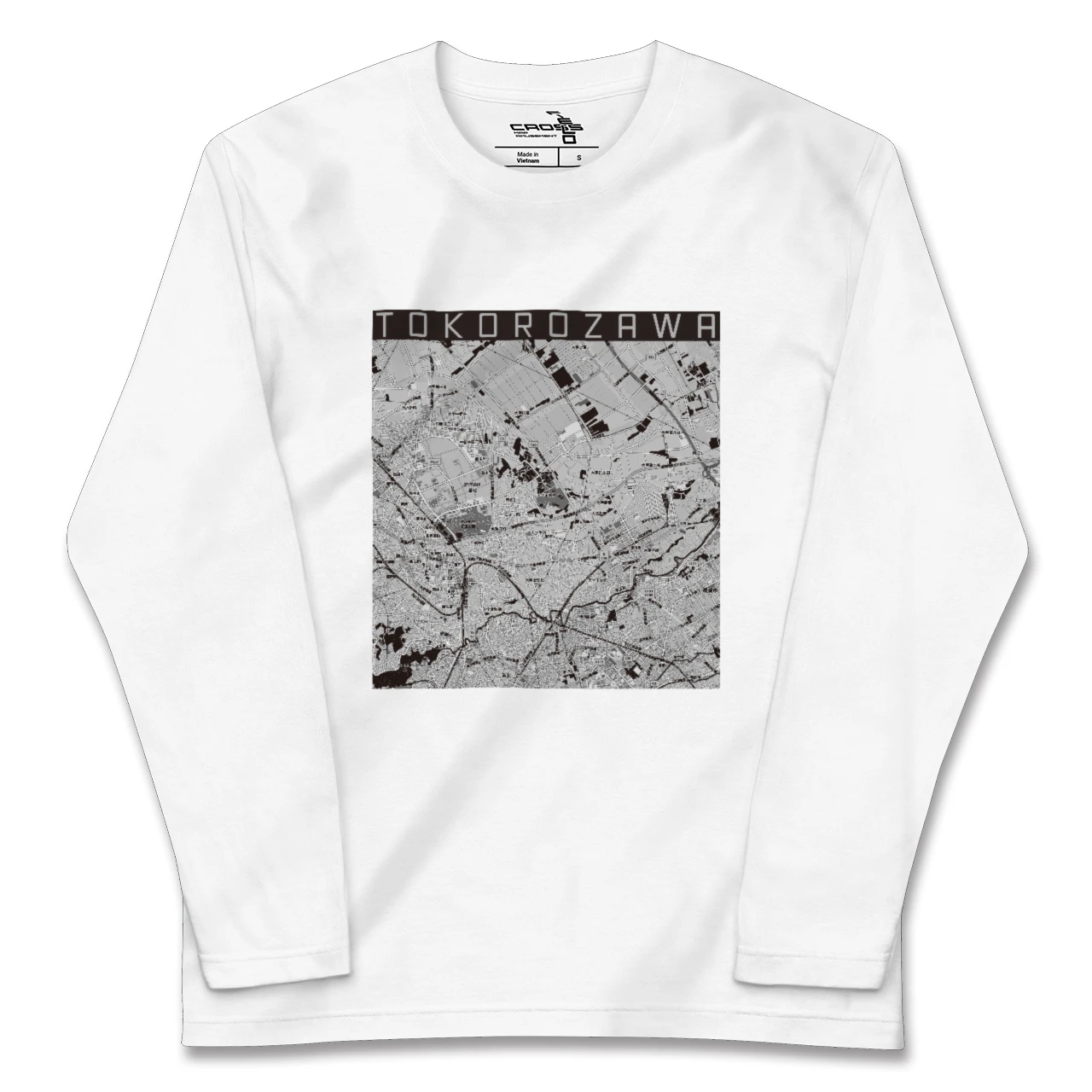 【所沢3(埼玉県)】地図柄ロングスリーブTシャツ