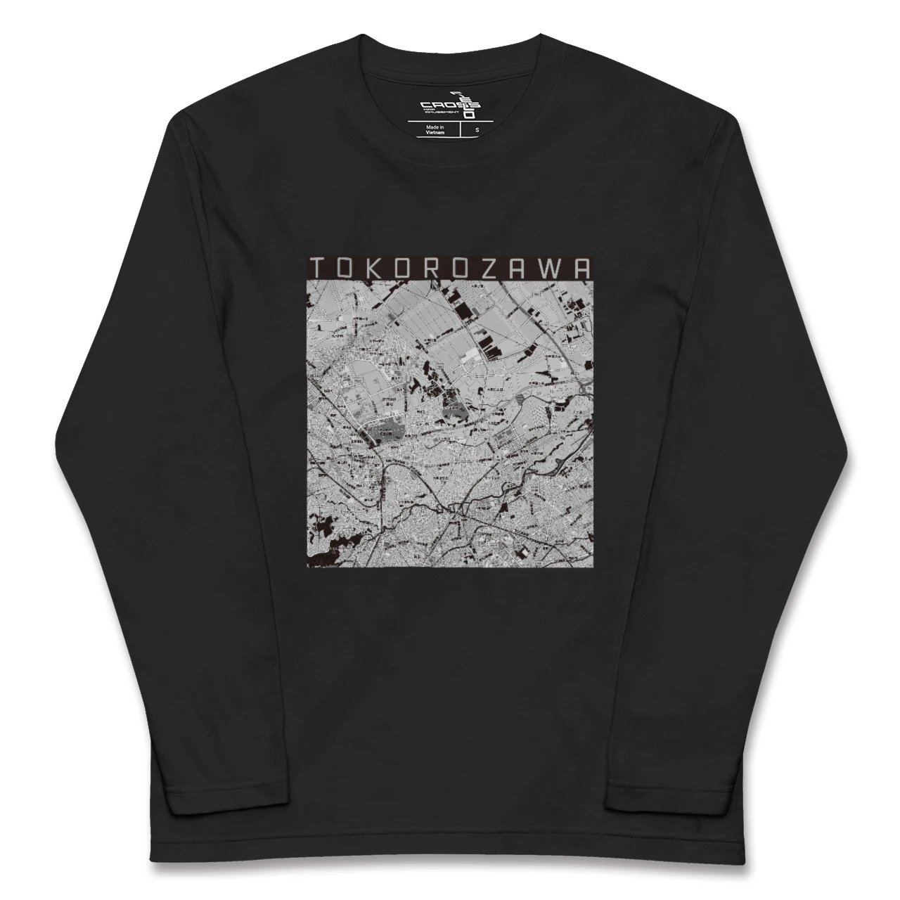 【所沢3(埼玉県)】地図柄ロングスリーブTシャツ