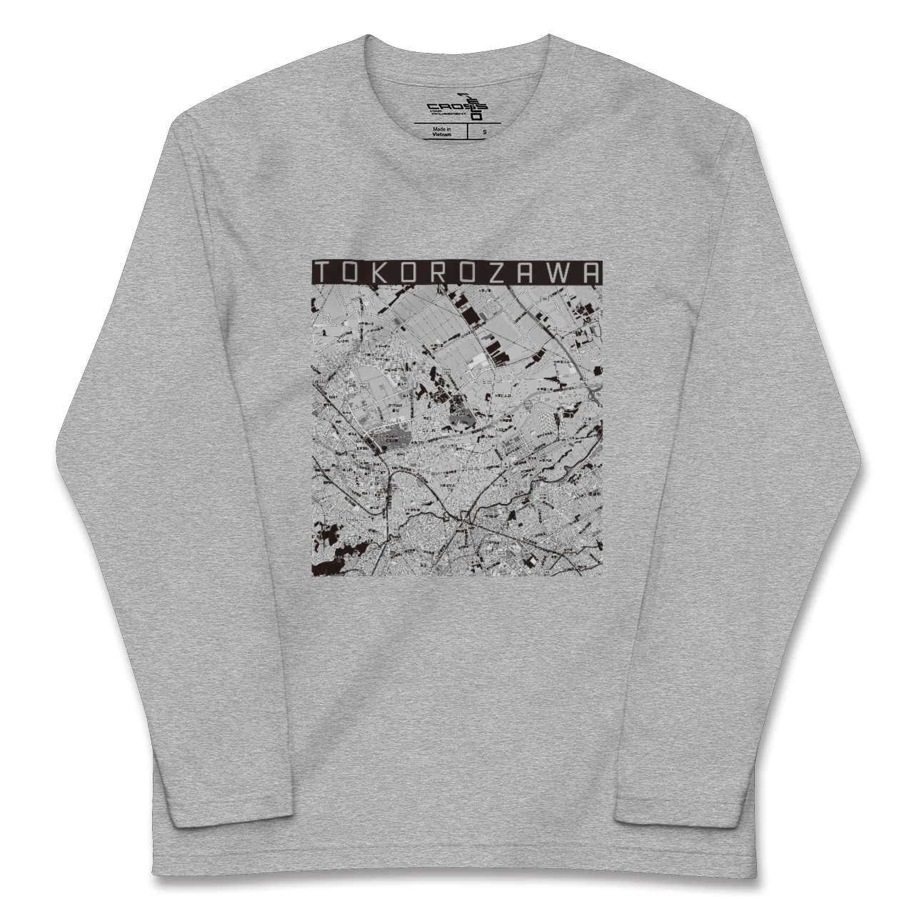 【所沢3(埼玉県)】地図柄ロングスリーブTシャツ