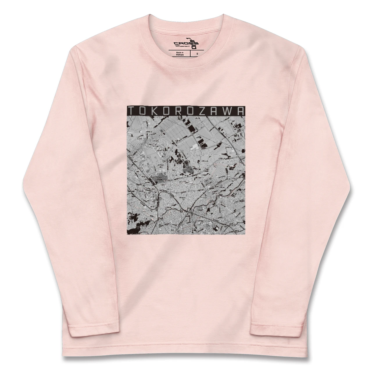 【所沢3(埼玉県)】地図柄ロングスリーブTシャツ