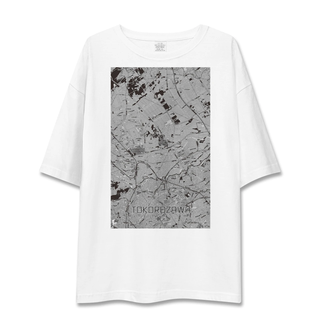 【所沢3(埼玉県)】地図柄ビッグシルエットTシャツ