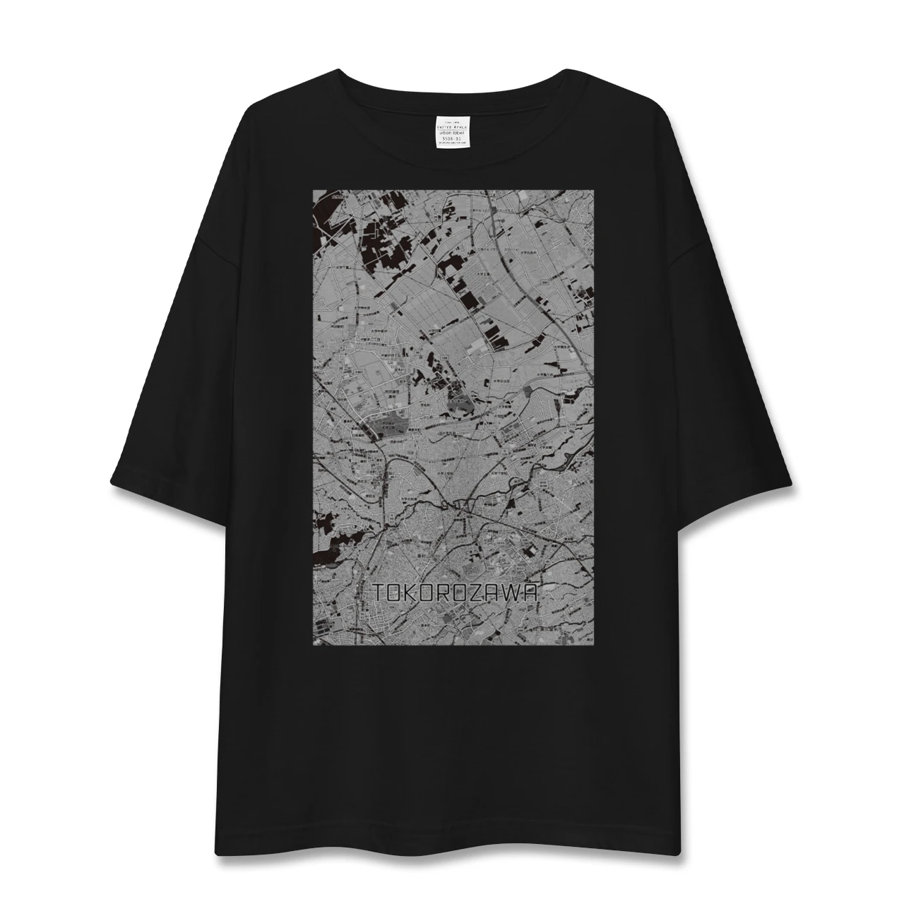 【所沢3(埼玉県)】地図柄ビッグシルエットTシャツ