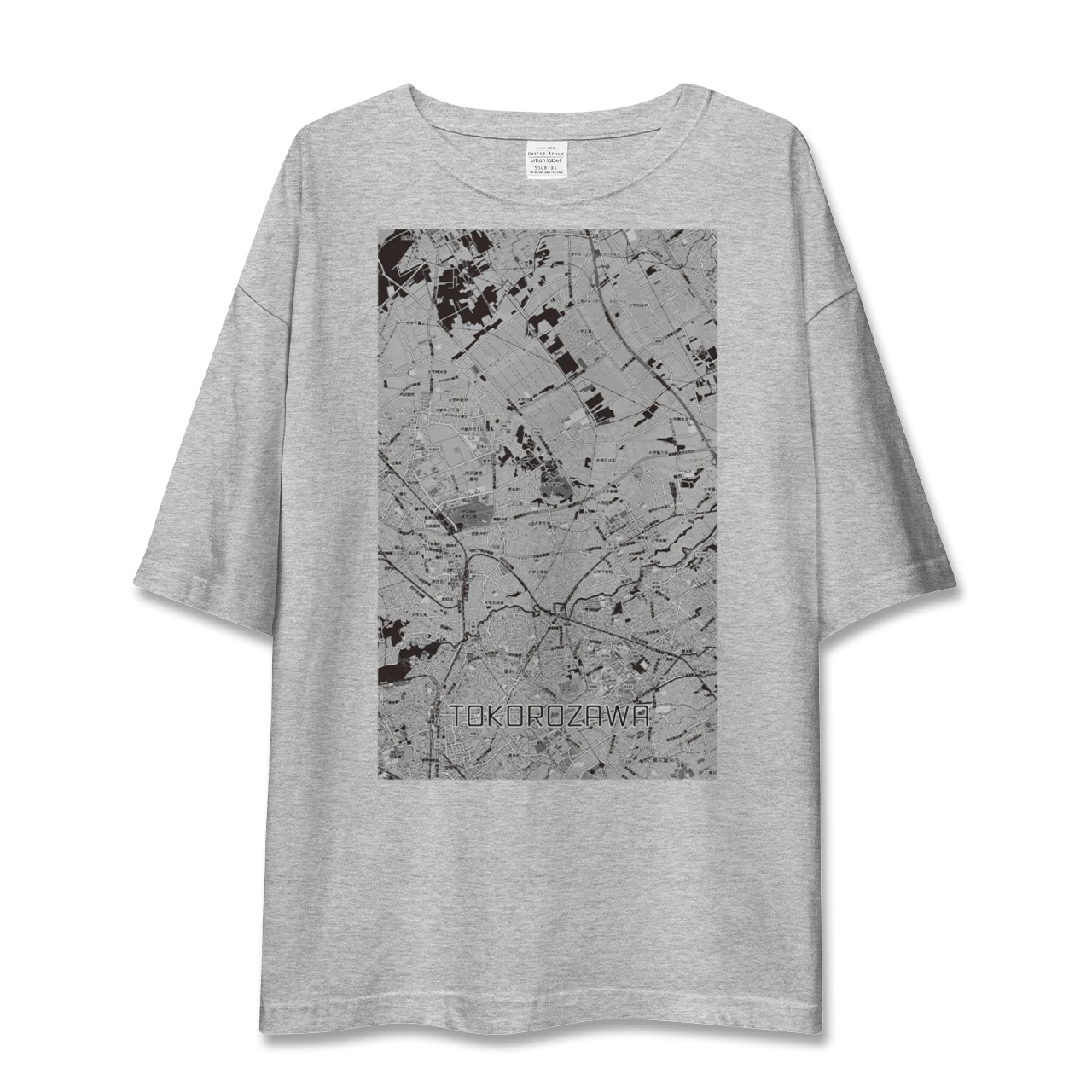 【所沢3(埼玉県)】地図柄ビッグシルエットTシャツ