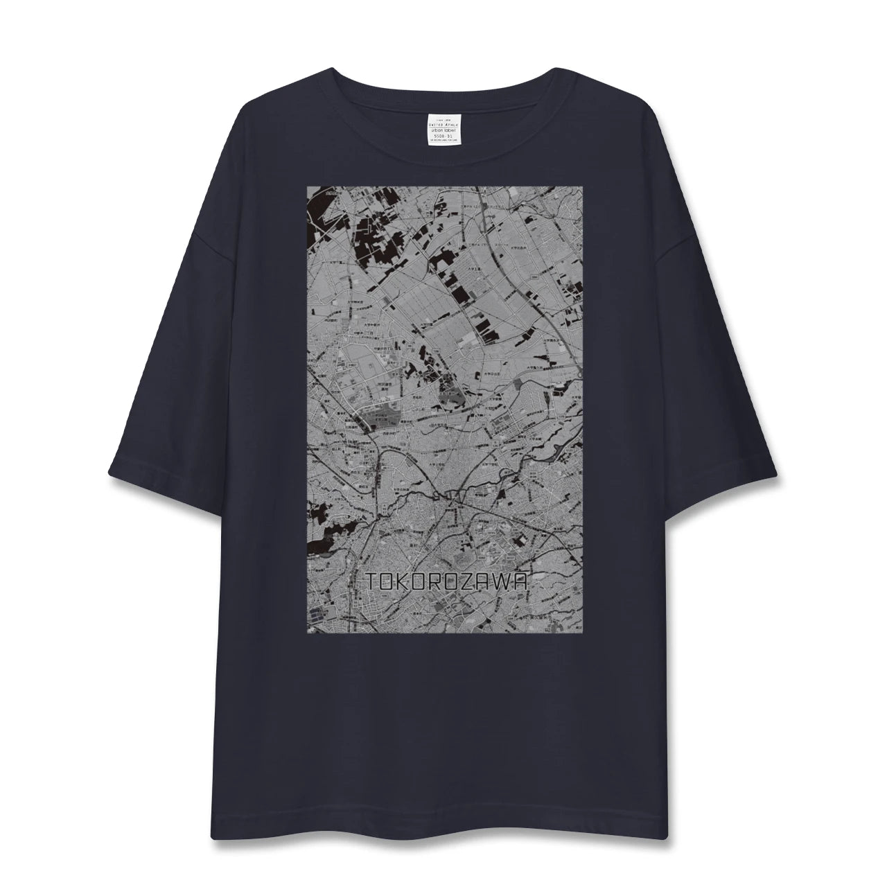 【所沢3(埼玉県)】地図柄ビッグシルエットTシャツ
