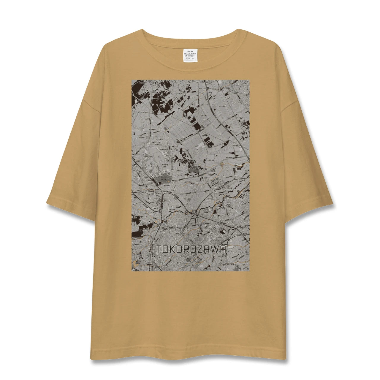 【所沢3(埼玉県)】地図柄ビッグシルエットTシャツ