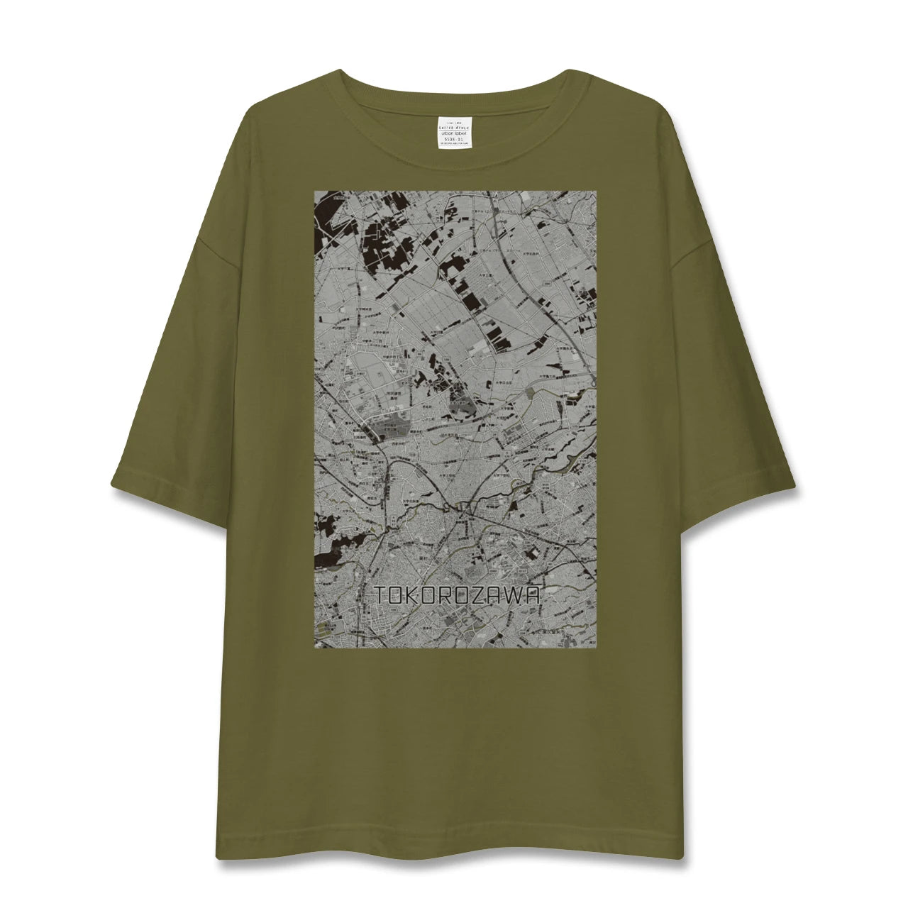 【所沢3(埼玉県)】地図柄ビッグシルエットTシャツ