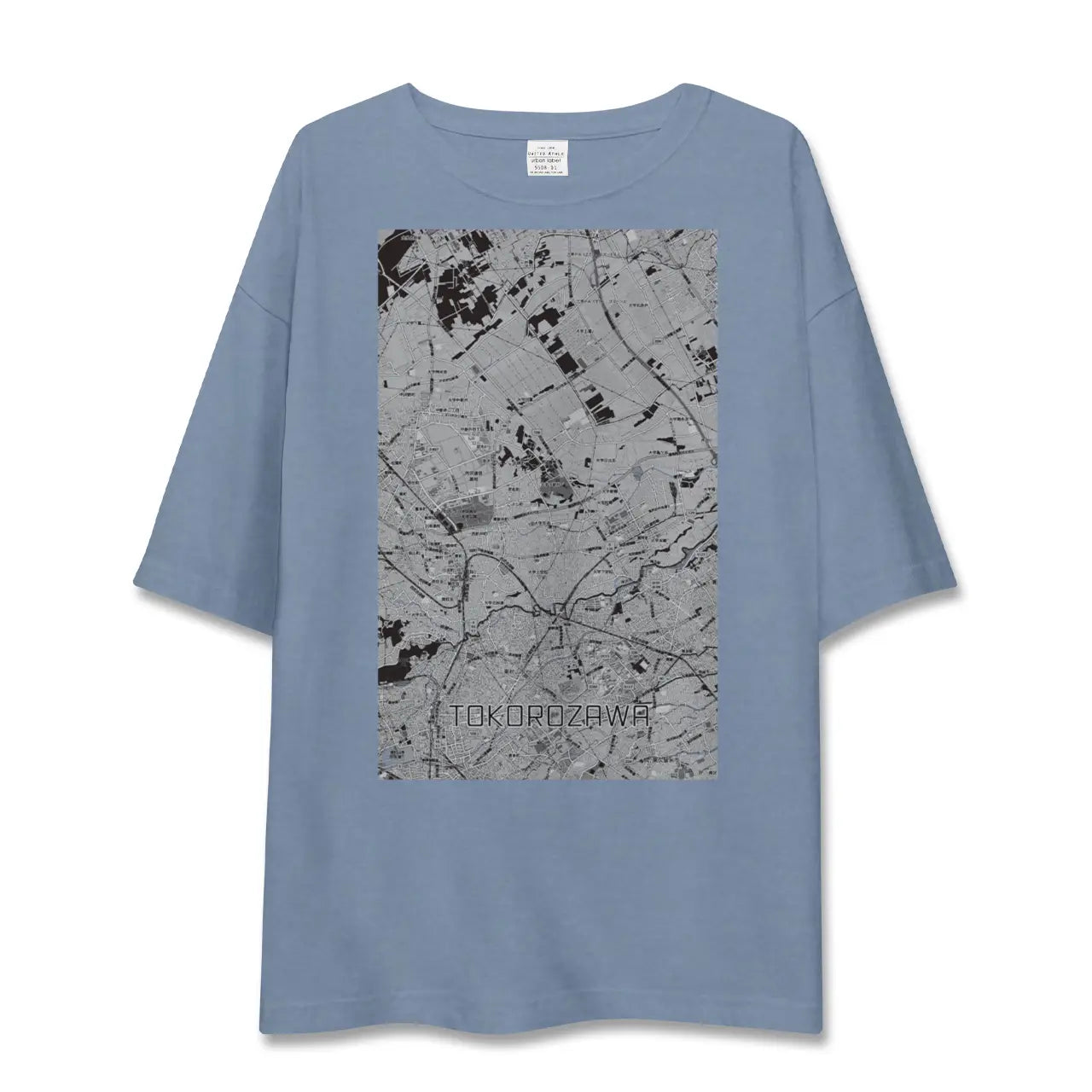 【所沢3(埼玉県)】地図柄ビッグシルエットTシャツ