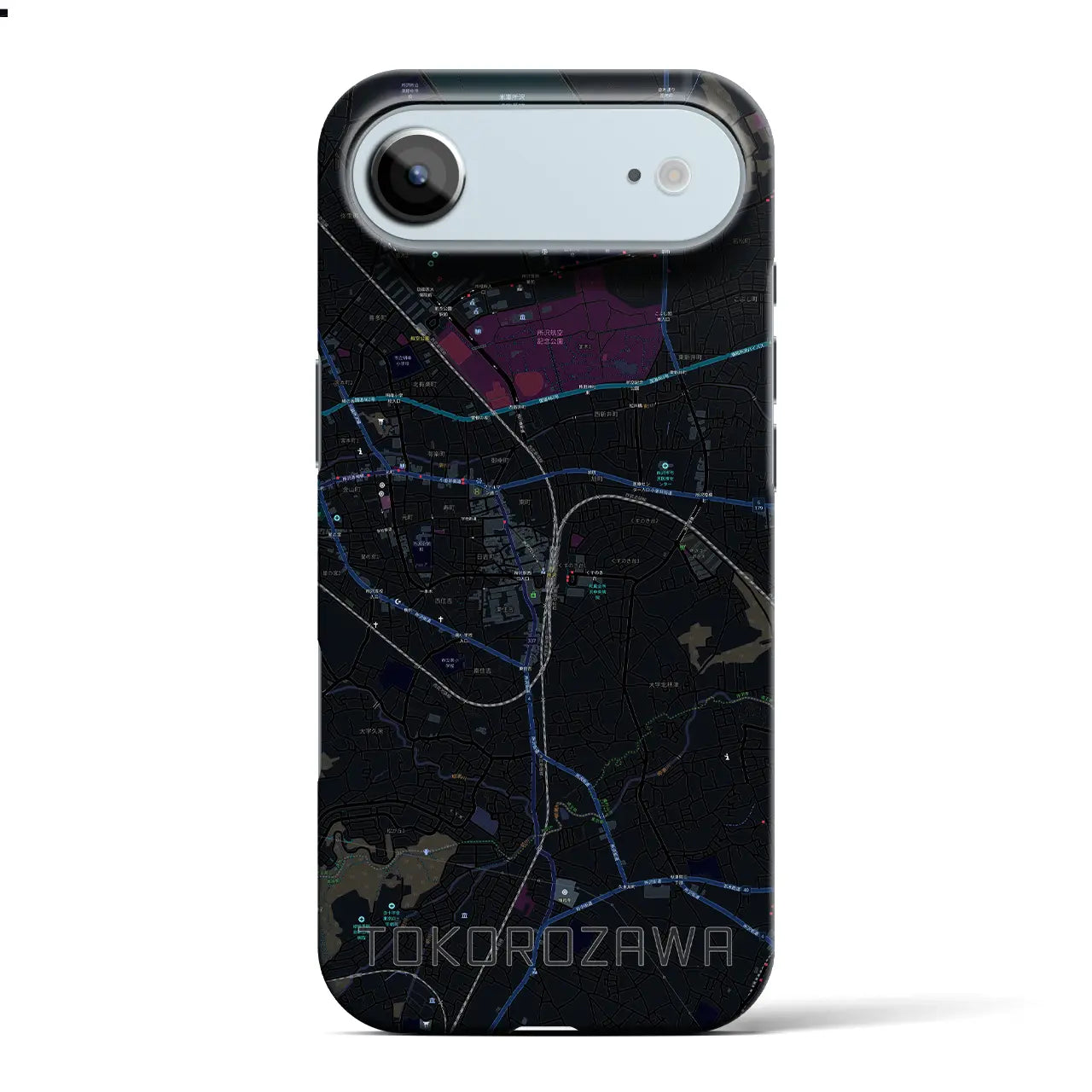 【所沢(埼玉県)】地図柄iPhoneケース(バックカバータイプ)