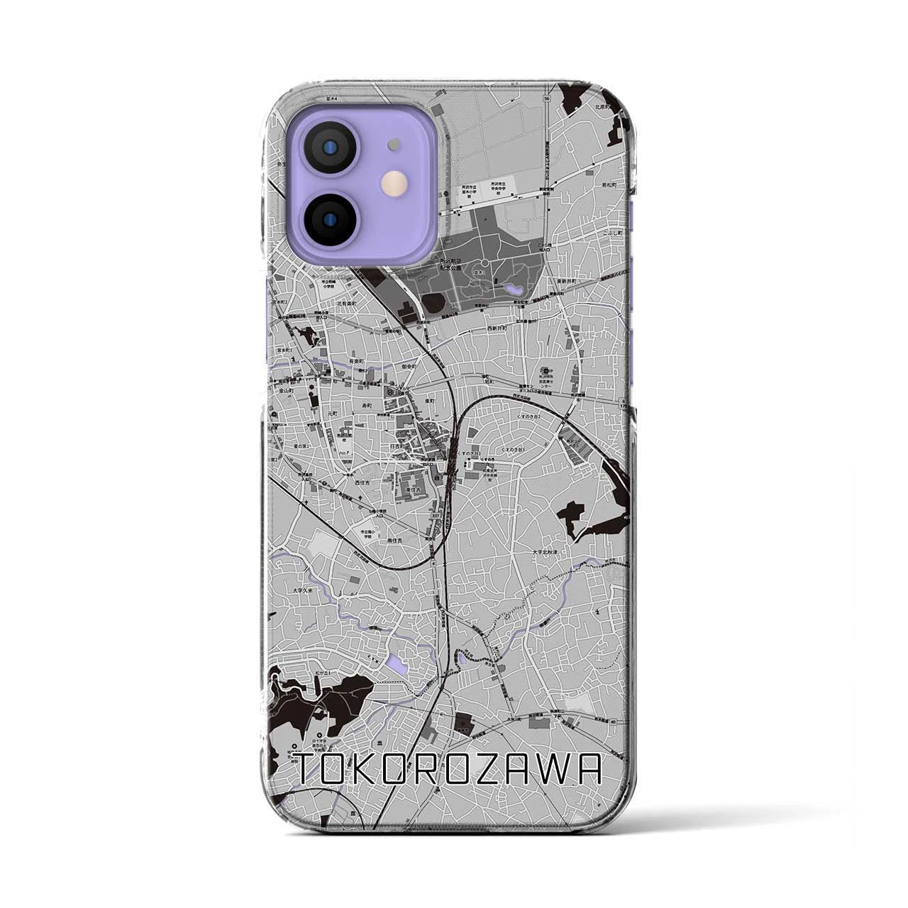 【所沢(埼玉県)】地図柄iPhoneケース(クリアタイプ)