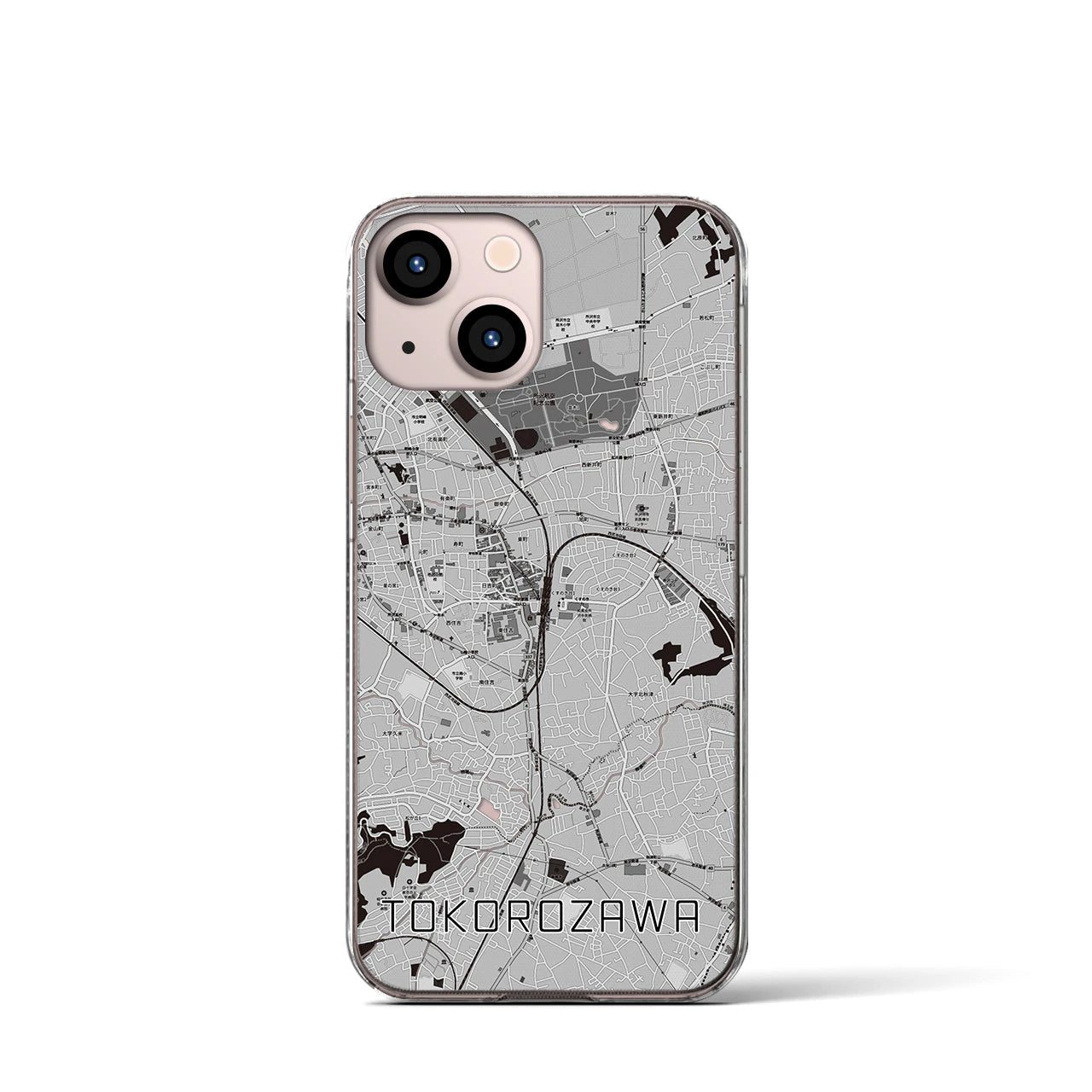 【所沢(埼玉県)】地図柄iPhoneケース(クリアタイプ)