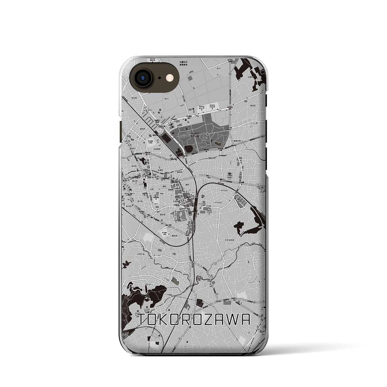 【所沢(埼玉県)】地図柄iPhoneケース(クリアタイプ)