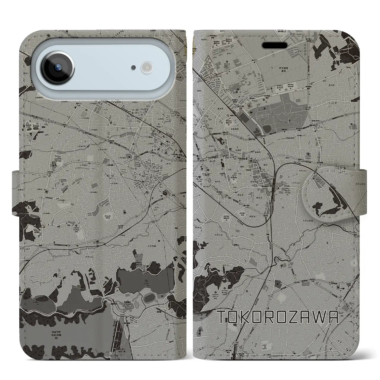 【所沢(埼玉県)】地図柄iPhoneケース(手帳タイプ)